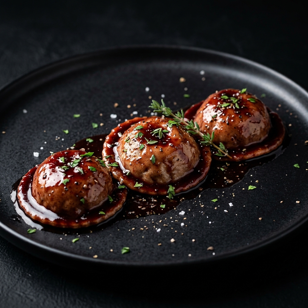 Sorrentinos de lomo al malbec